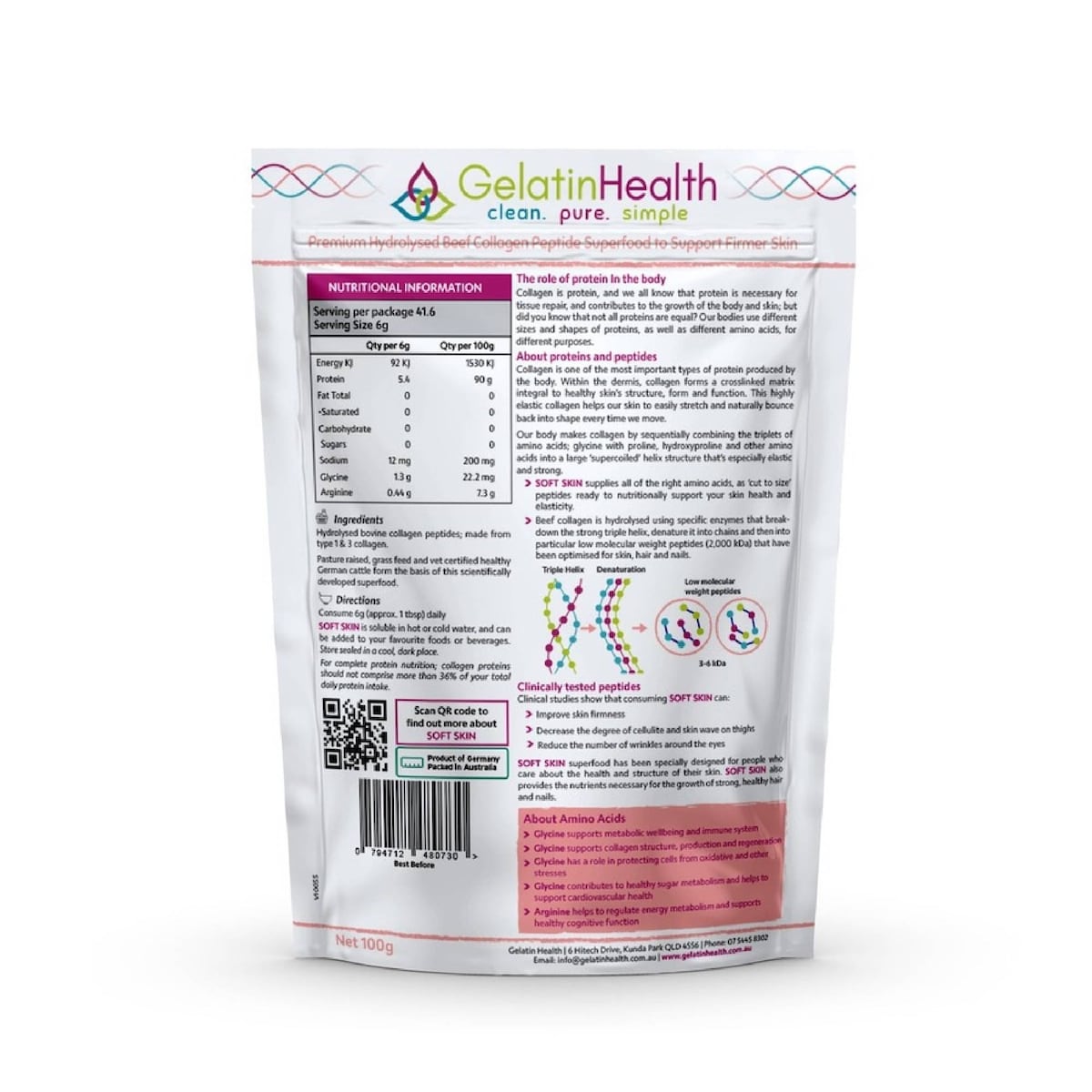 Gelatin Health Soft Skin Collagen 250g