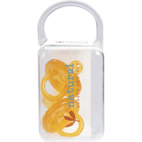 Natural Rubber Soother Twin Pack Small Rounded 0-3 mths