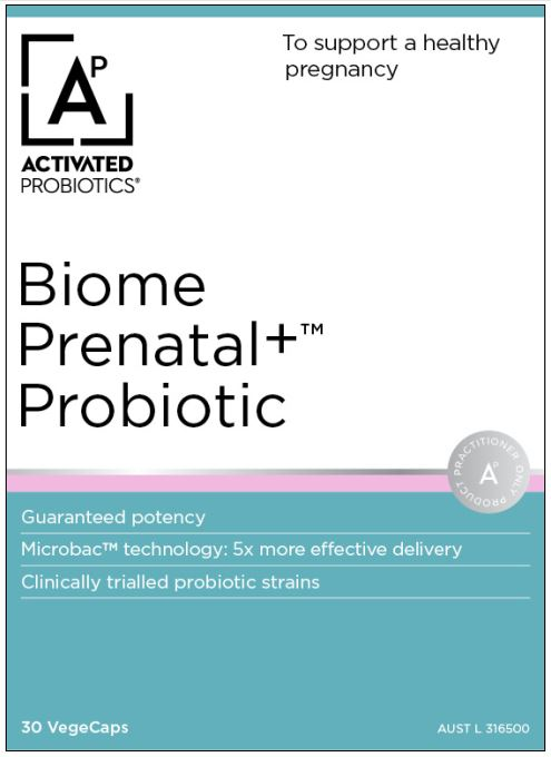 ACTIVATED PROBIOTICS Biome Prenatal+ Probiotic 30c EXP 05/25