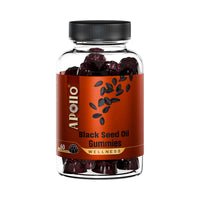 APOLLO BLACK SEED OIL GUMMIES BLACKCURRANT 60PK