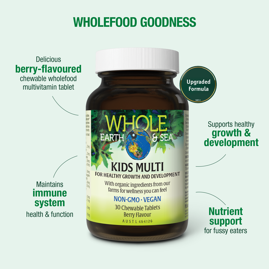 Whole Earth & Sea Kids Multi (Berry) Chewable 30t