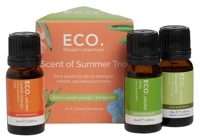 Eco Modern Essentials Aroma Essential Oil Trio Scents of Summer 10ml x 3 Pack