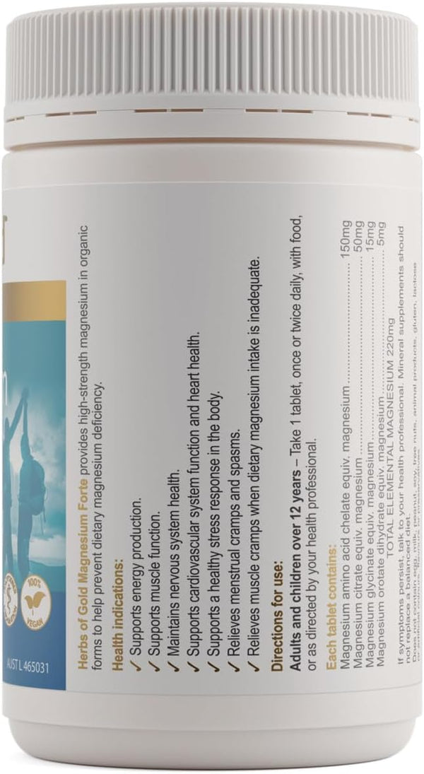Herbs of Gold Magnesium Forte 120t