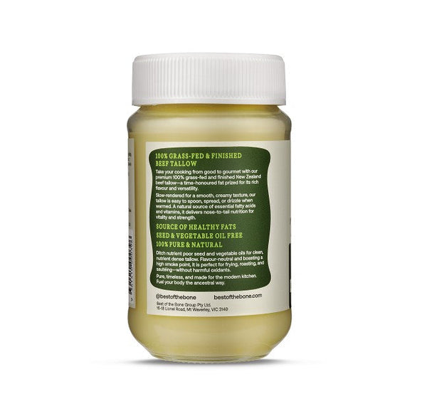 BEST OF THE BONE BEEF TALLOW PURE GRASS-FED SUET DRIPPING 320G