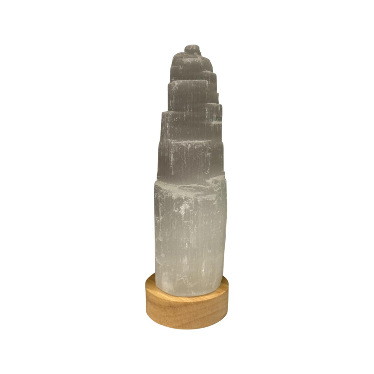 ALTERNATIVE DISTRIBUTION SELENITE LAMP MINI MOUNTAIN WITH LED BASE 15cm
