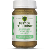 Best of the Bone: Bone Broth Beef Concentrate Organic Italian Herbs & Garlic 390g
