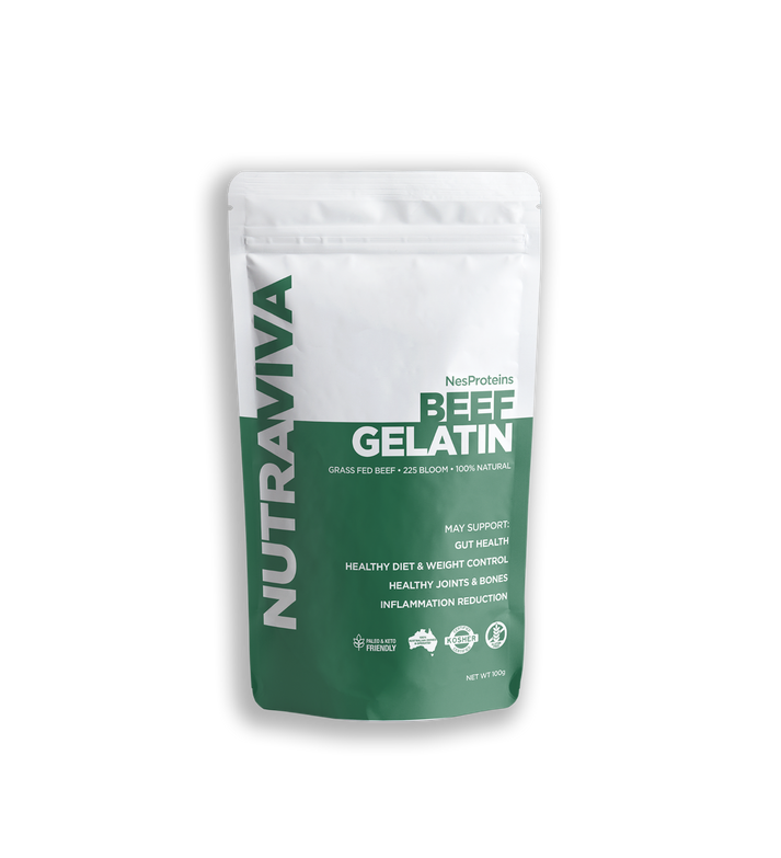 NUTRAVIVA BEEF GELATIN 100G