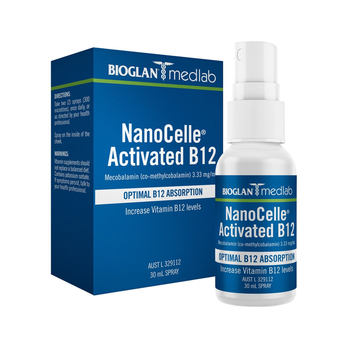 BIOGLAN MEDLAB NanoCelle Activated B12 Spray 30ml