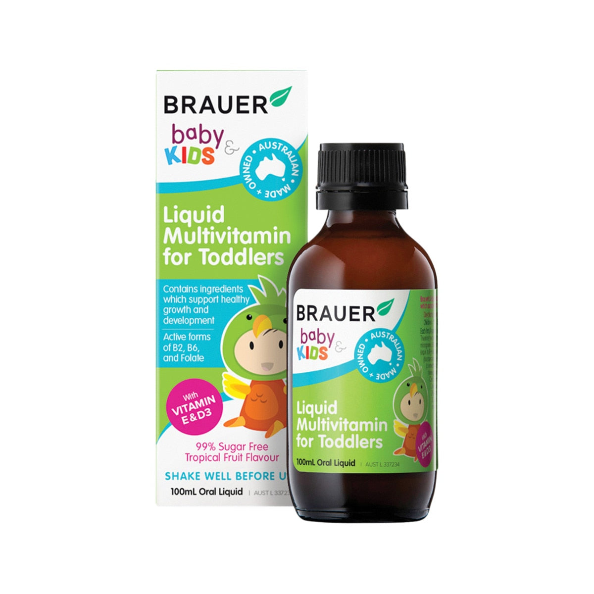 BRAUER Baby & Kids Liquid Multivitamin for Toddlers (1-3 years) 100ml