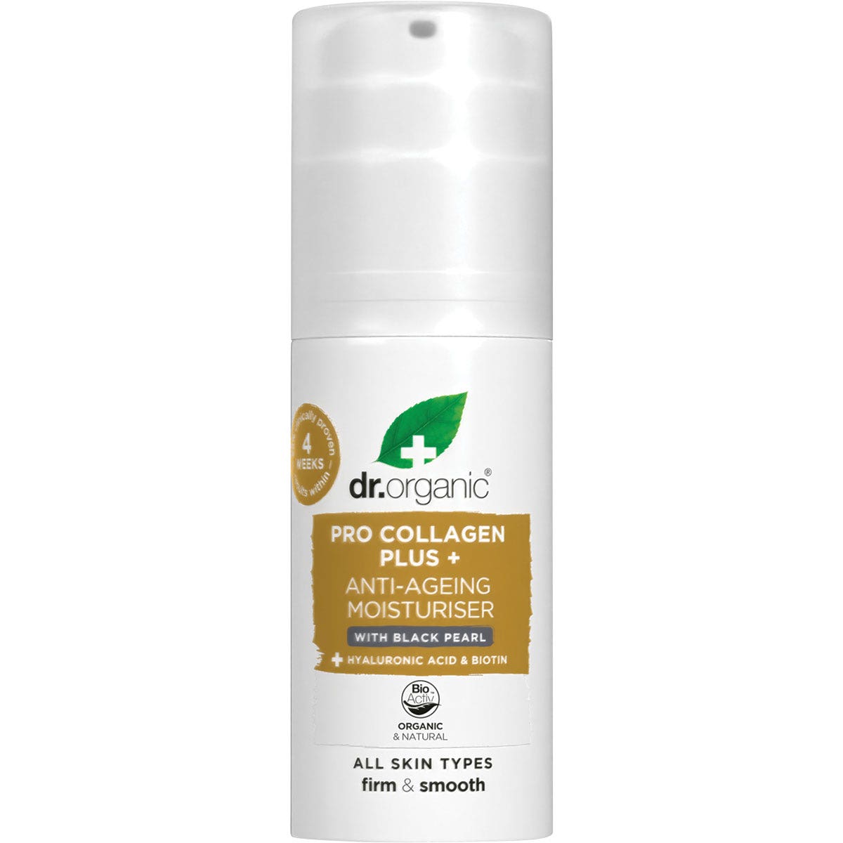 Dr. Organic Pro Collagen Plus+ Anti Ageing Moisturiser Black Pearl 50ml