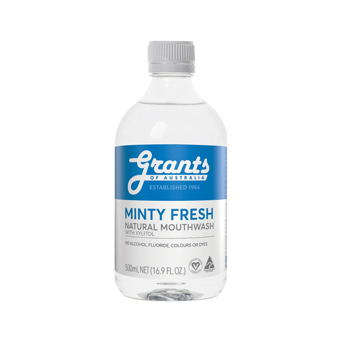 GRANTS OF AUSTRALIA Natural Mouthwash Minty Fresh 500ml