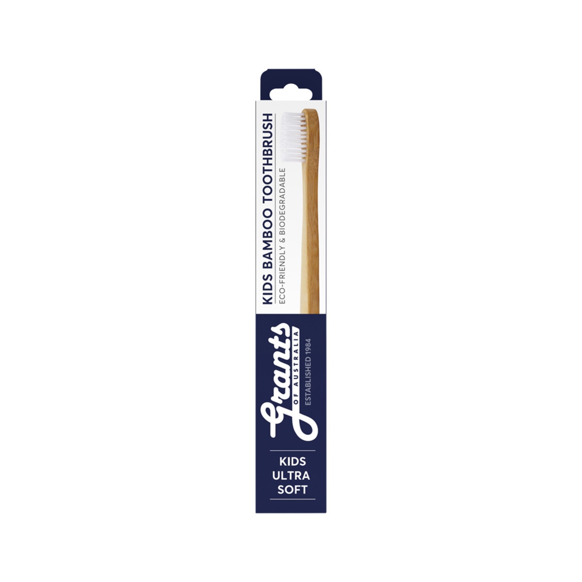 GRANTS OF AUSTRALIA Biodegradable Bamboo Toothbrush Kids Ultra Soft