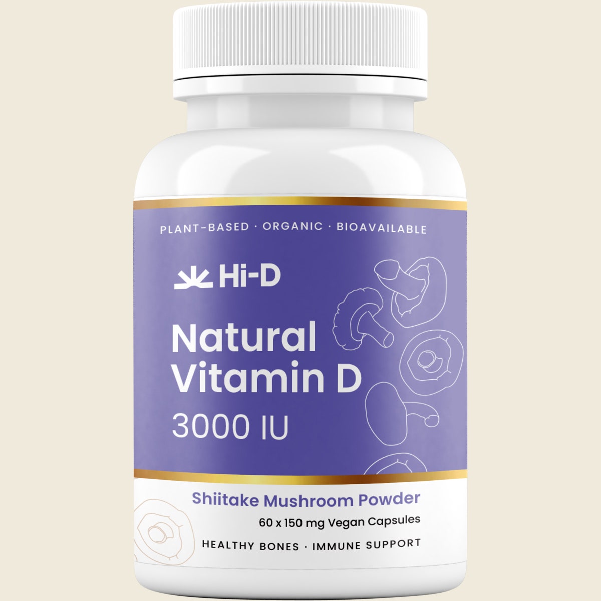 HI-D NATURAL VITAMIN D 3000IU 60VC