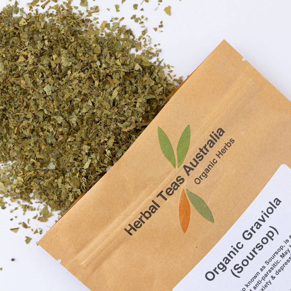 HERBAL TEAS AUSTRALIA ORGANIC GRAVIOLA (SOURSOP) 50G