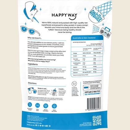 Happy Way Whey Protein Powder Vanilla 500g