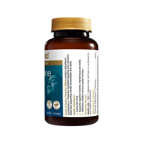 Herbs of Gold L-Theanine 200mg 30c