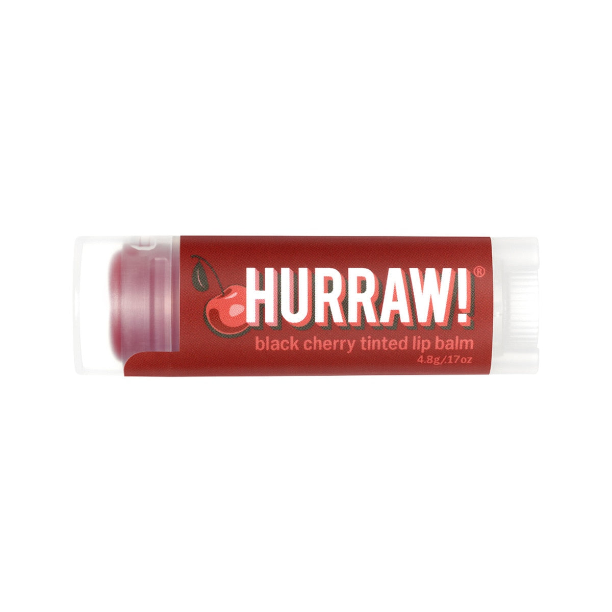 HURRAW! Organic Lip Balm Tinted Black Cherry 4.8g