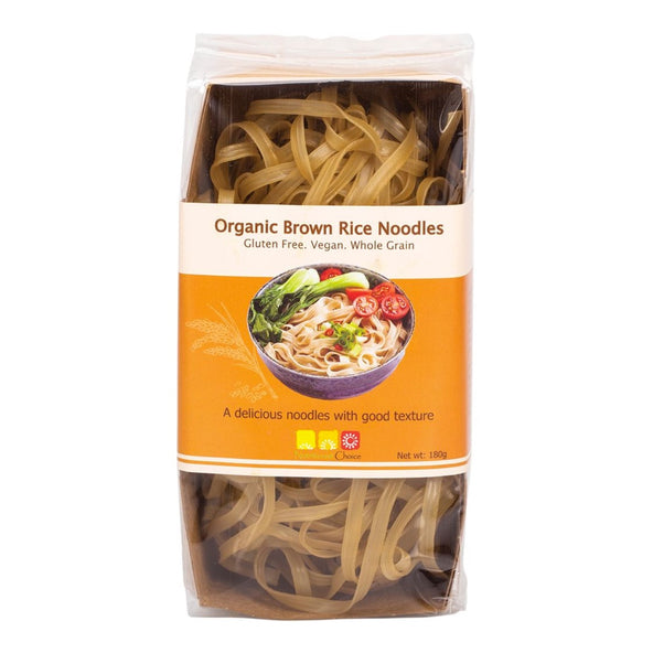 Nutritionist Choice Rice Noodles Organic Brown 180g