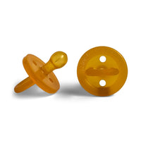 Natural Rubber Soother Soother Twin Pack Large Rounded 6 + mths