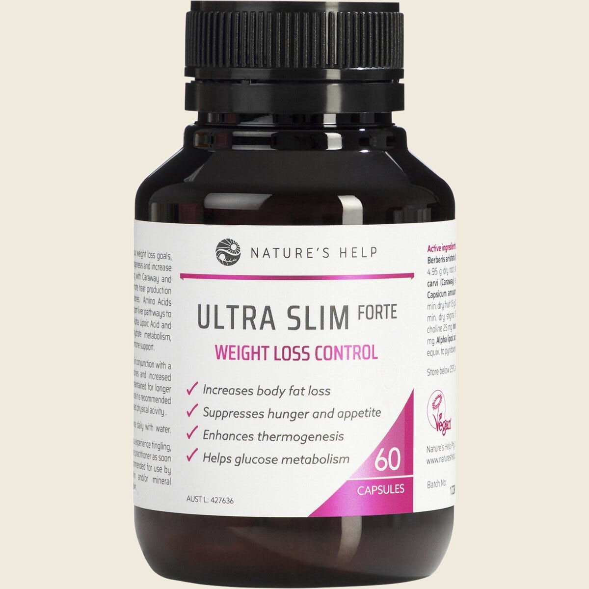 Nature's Help Ultra Slim Forte Weight Loss Control 60 Caps
