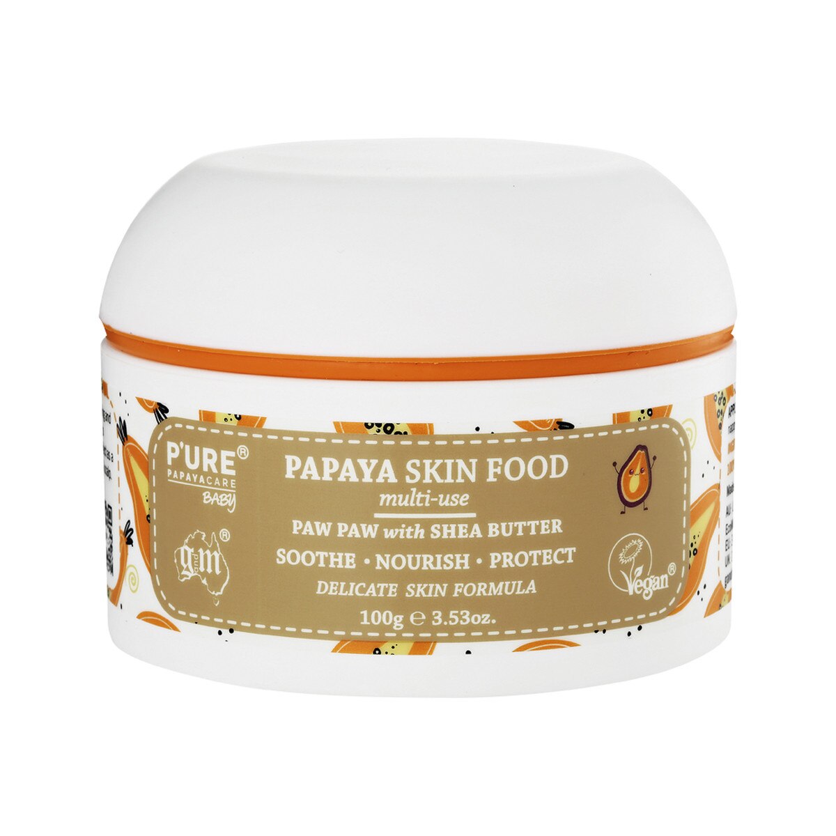 P'URE PAPAYACARE BABY Papaya Skin Food Multi-Use (Paw Paw with Shea Butter) 100g