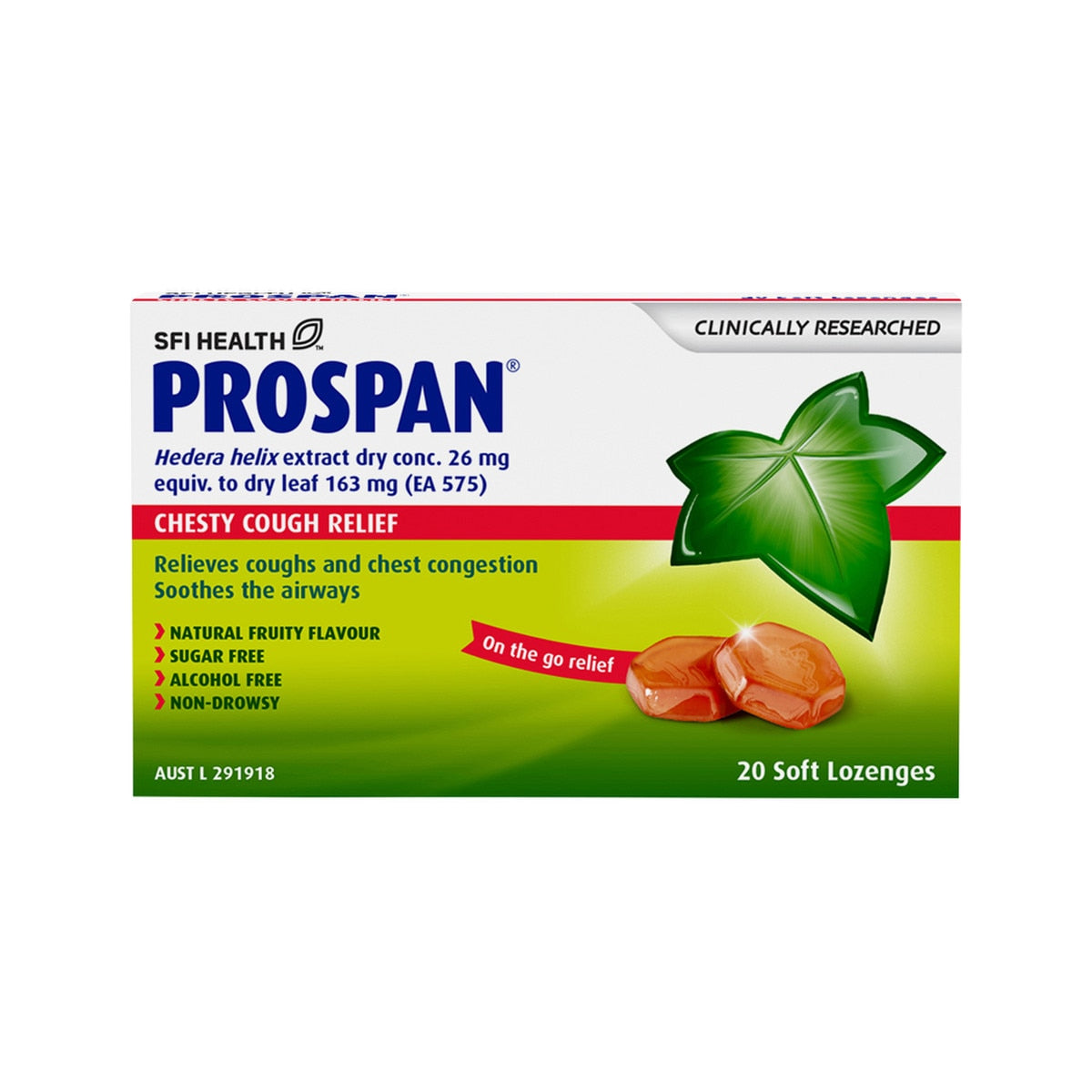SFI HEALTH Prospan Chesty Cough Relief Soft Lozenges x 20 Pack