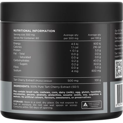 Switch Nutrition Tart Cherry Extract (50:1) Unflavoured 30g