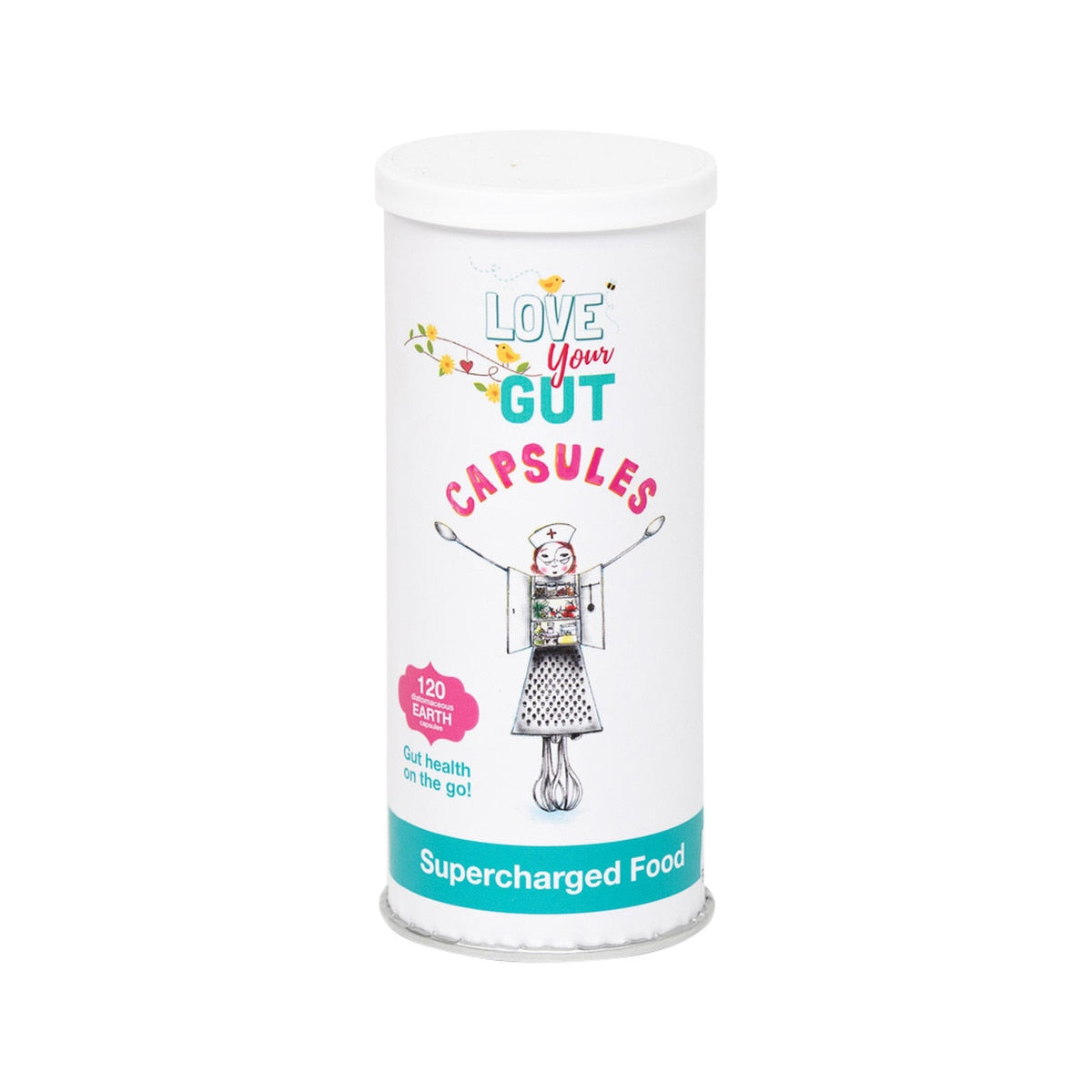 SUPERCHARGED FOOD Love Your Gut (Diatomaceous Earth) Capsules 120vc