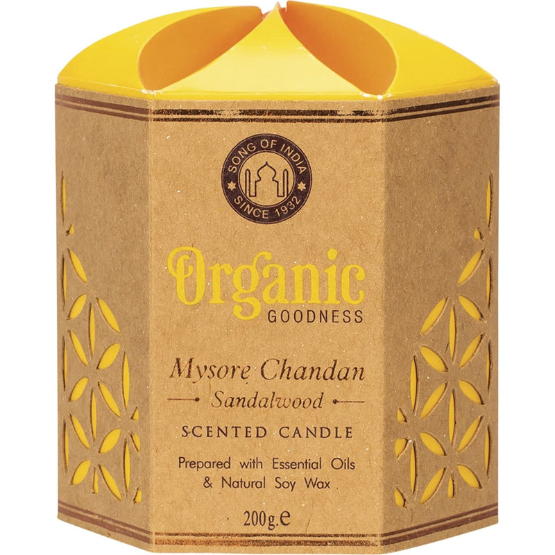 Organic Goodness Soy Candle Mysore Chandan Sandalwood