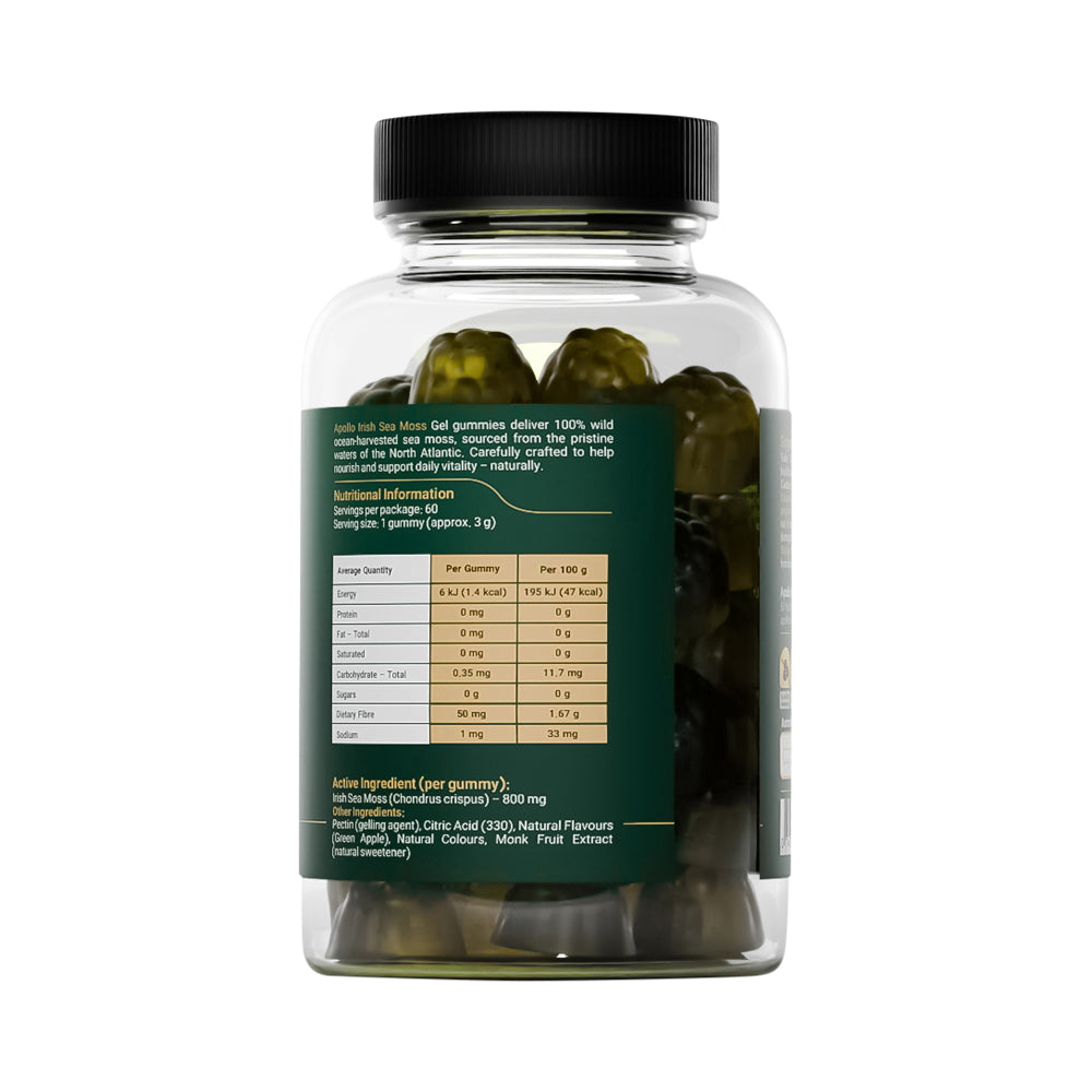 Apollo Irish Sea Moss Green Apple 60PK