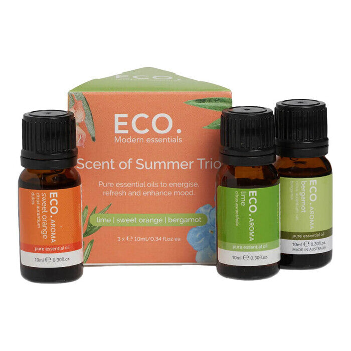 Eco Modern Essentials Aroma Essential Oil Trio Scents of Summer 10ml x 3 Pack